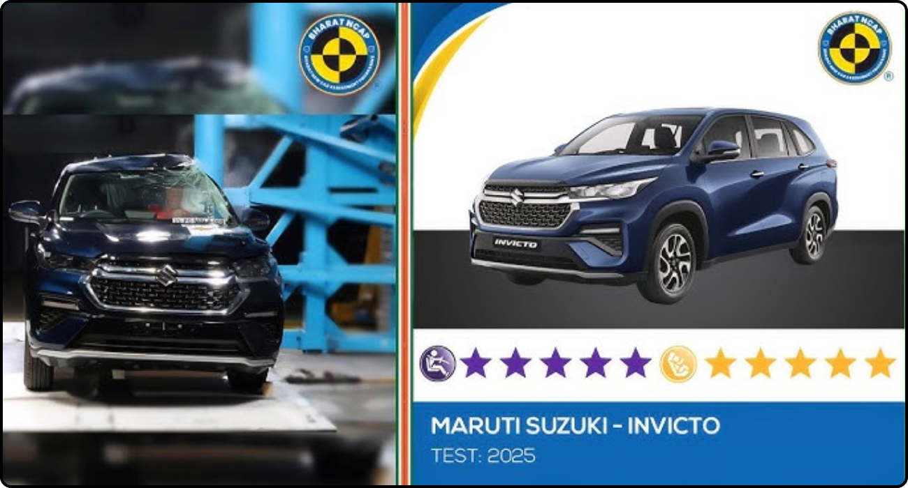 Maruti Suzuki Invicto Scores 5 Stars