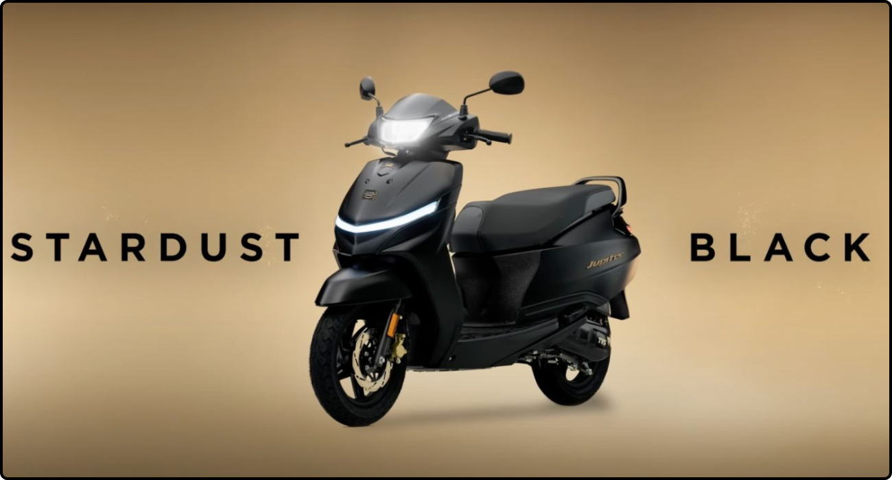 TVS Jupiter Stardust Black Special Edition Launched