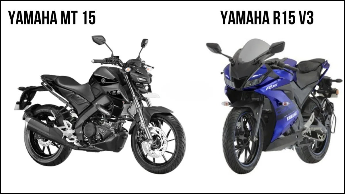 Yamaha YZF R15 V3 and MT 15 Comparison
