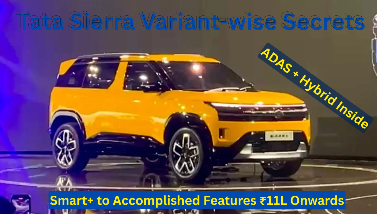 Tata Sierra Variant-wise Feature