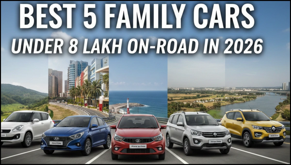 Best 5 Family Cars Under 8 Lakh